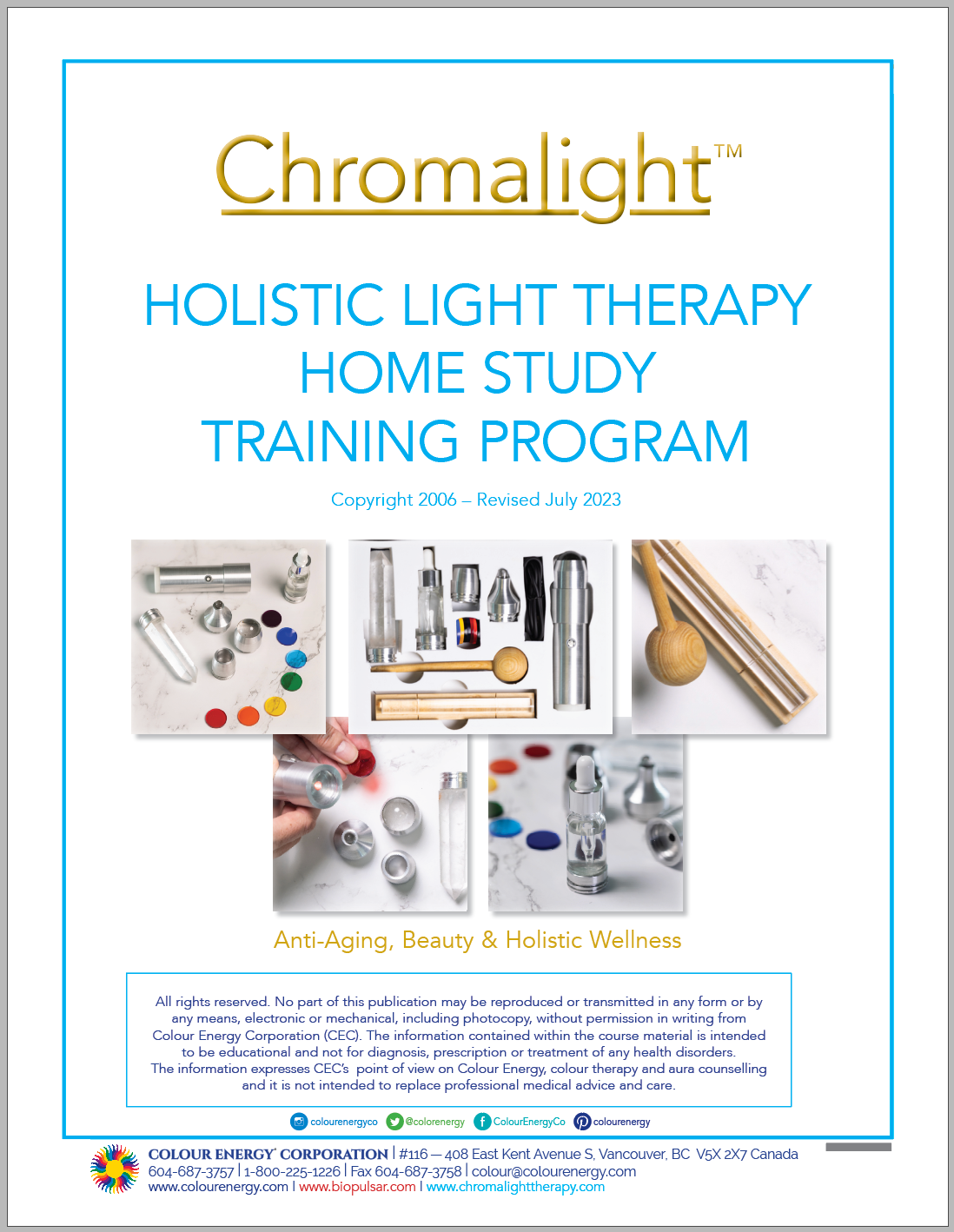 Holistic Light Therapy™ Correspondence Course