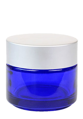 Classy Cobalt Blue Glass Jars With Lids